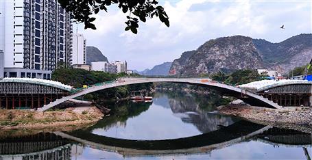 龍江六橋順利完成支架預壓試驗