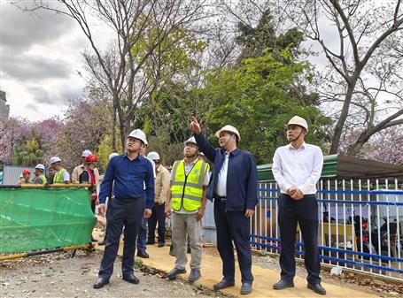 【實(shí)干筑夢(mèng)·競(jìng)賽爭(zhēng)鋒】蒙勝益到桂南分公司項(xiàng)目開展節(jié)前綜合大檢查及調(diào)研指導(dǎo)